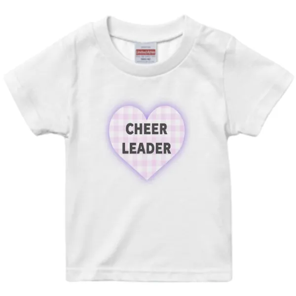 CHEERLEADER チェック KIDS(pink)